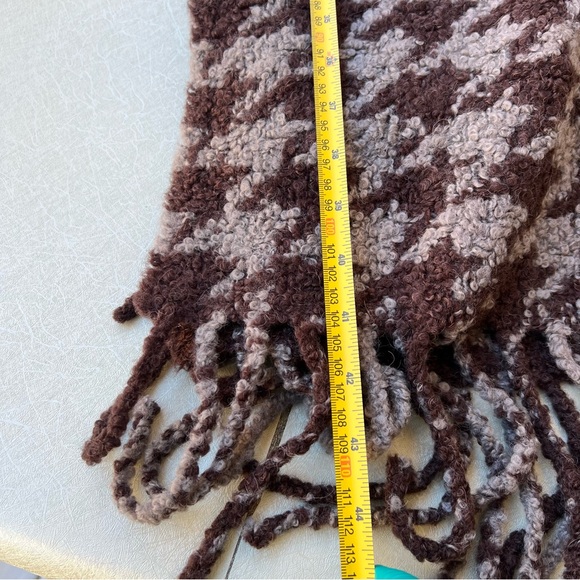Rag & Bone Brown and Cream Knit Scarf - Picture 6 of 7